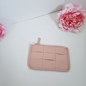 Small Pink Card Holder Wallet